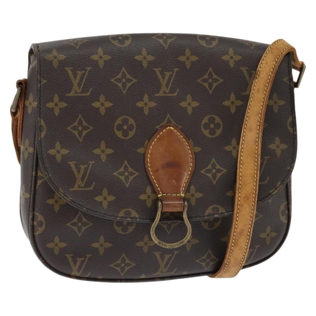 LOUIS VUITTON Monogram Saint Cloud GM Shoulder Bag M51242 Authentic (1 of 18)