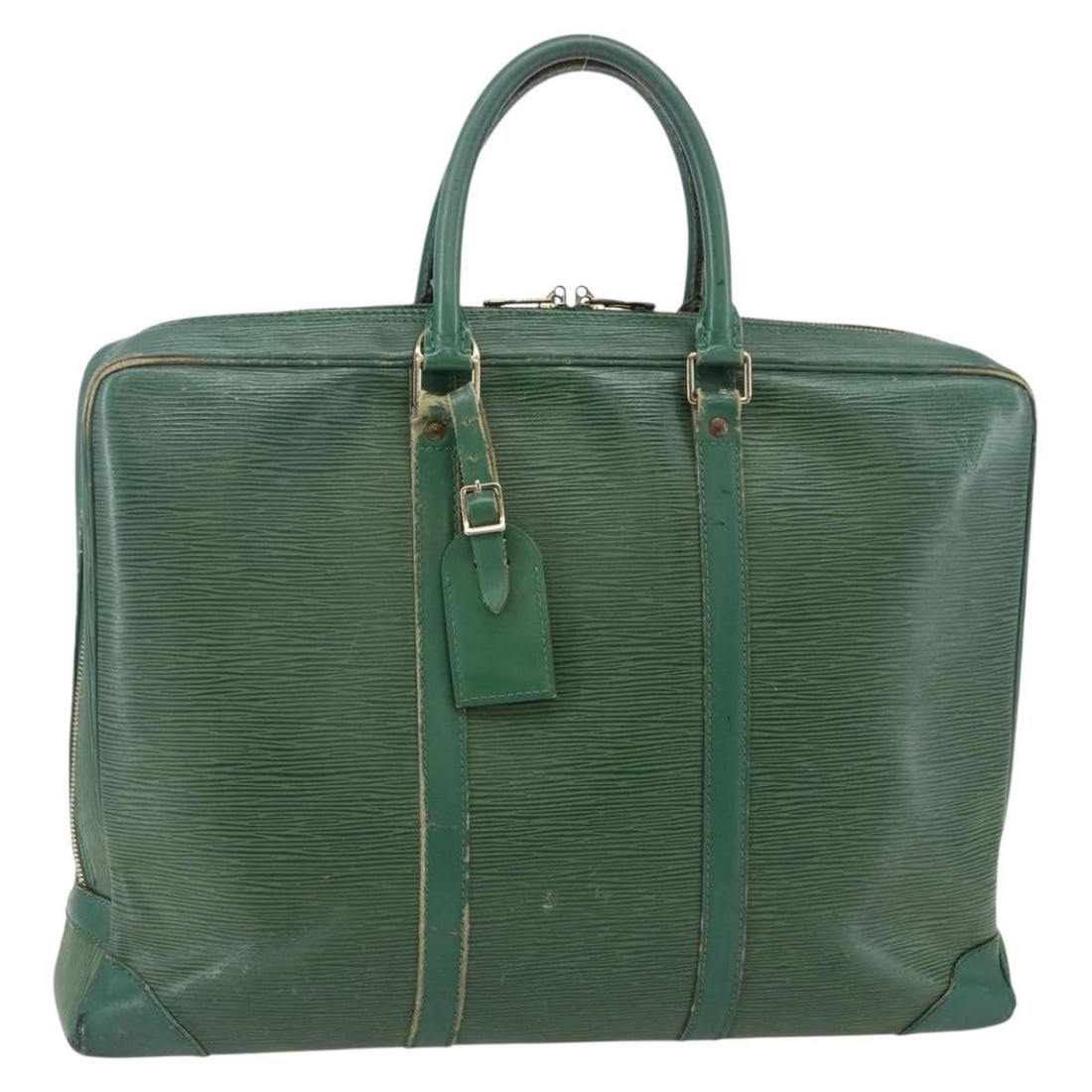 Louis Vuitton Epi Porte Documents Voyage Business Bag Green M54474 Authentic (1 of 18)