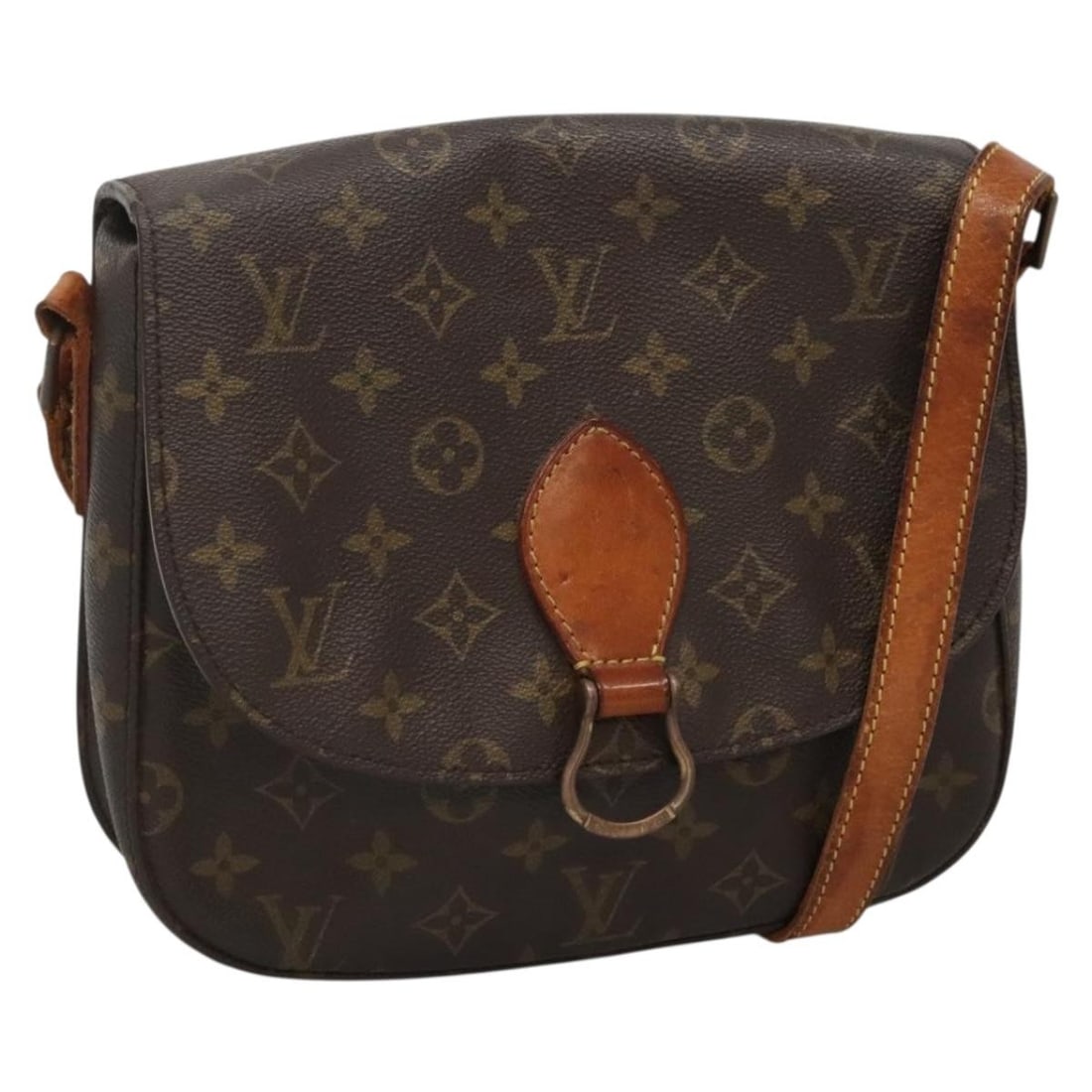 Louis Vuitton Monogram Saint Cloud GM Shoulder Bag M51242 Authentic: Louis Vuitton Monogram Saint Cloud GM Shoulder Bag M51242 Authentic This LOUIS VUITTON Monogram Saint Cloud GM Shoulder Bag (Model: M51242) is a classic accessory that showcases the iconic monogram ca