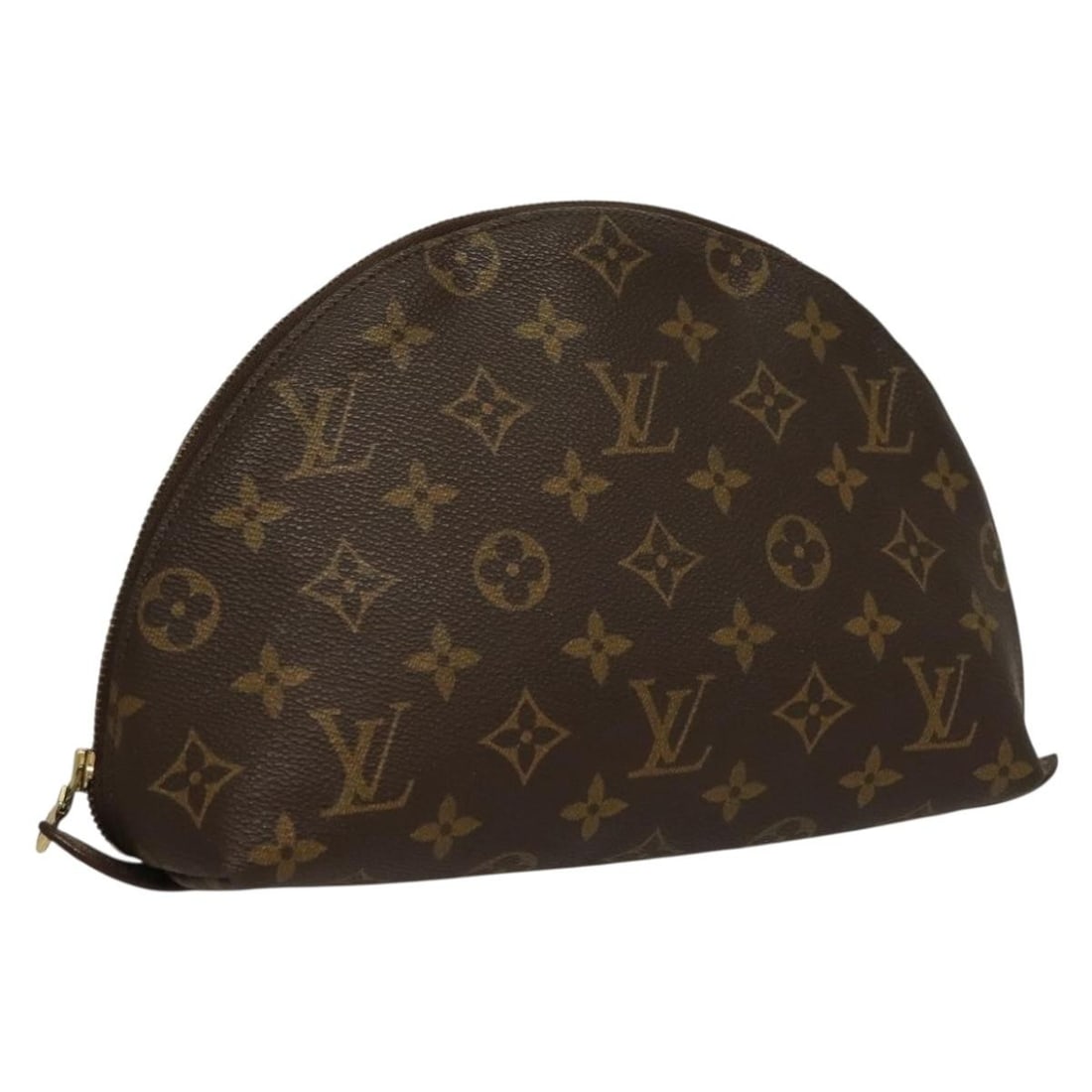 LOUIS VUITTON Monogram Cosmetic Pouch M47520 Made in France: LOUIS VUITTON Monogram Cosmetic Pouch M47520 Made in France This authentic Louis Vuitton Monogram Trousse Demi Ronde Cosmetic Pouch (Model M47520) is a stylish and functional accessory perfect for you