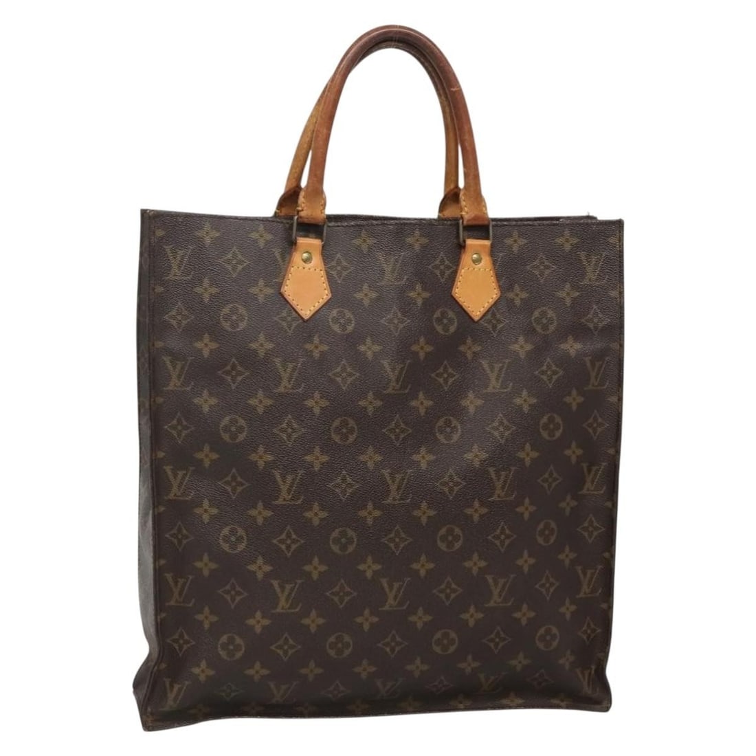 LOUIS VUITTON Monogram Sac Plat Hand Bag M51140 Made in France: LOUIS VUITTON Monogram Sac Plat Hand Bag M51140 Made in France Discover the exquisite LOUIS VUITTON Monogram Sac Plat Hand Bag, a timeless accessory crafted in France. This elegant handbag features th
