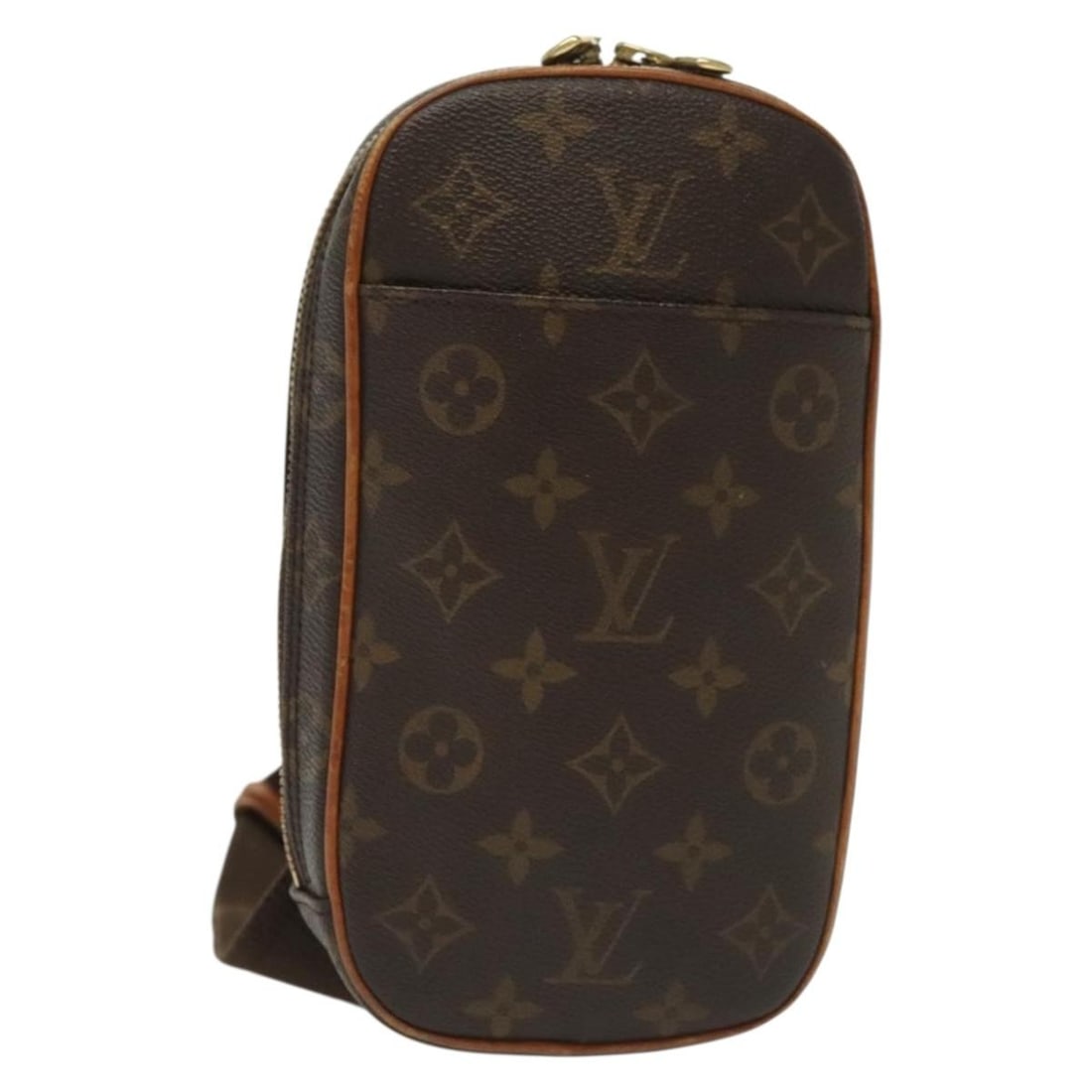 LOUIS VUITTON Monogram Pochette Gange Shoulder Bag M51870 Made in Spain: LOUIS VUITTON Monogram Pochette Gange Shoulder Bag M51870 Made in Spain This authentic LOUIS VUITTON Monogram Pochette Gange Shoulder Bag (M51870) is a stylish accessory crafted from durable monogram