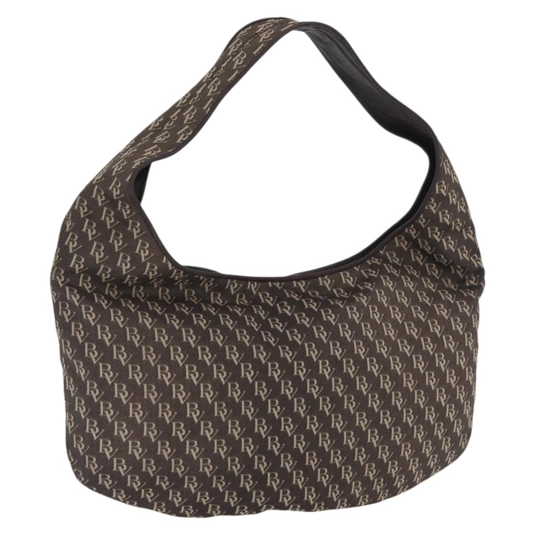 Bottega Veneta Canvas Brown Hobo Shoulder Bag Made in Italy: Bottega Veneta Canvas Brown Hobo Shoulder Bag Made in Italy This Bottega Veneta hobo shoulder bag features a brown canvas exterior and a spacious silhouette. Crafted in Italy, it is designed for comfo