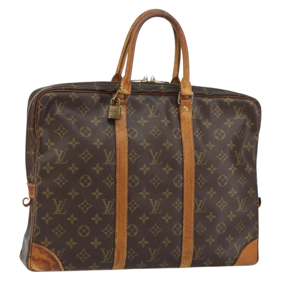 LOUIS VUITTON Monogram Porte Documents Voyage Business Bag M53361 Auth (1 of 18)