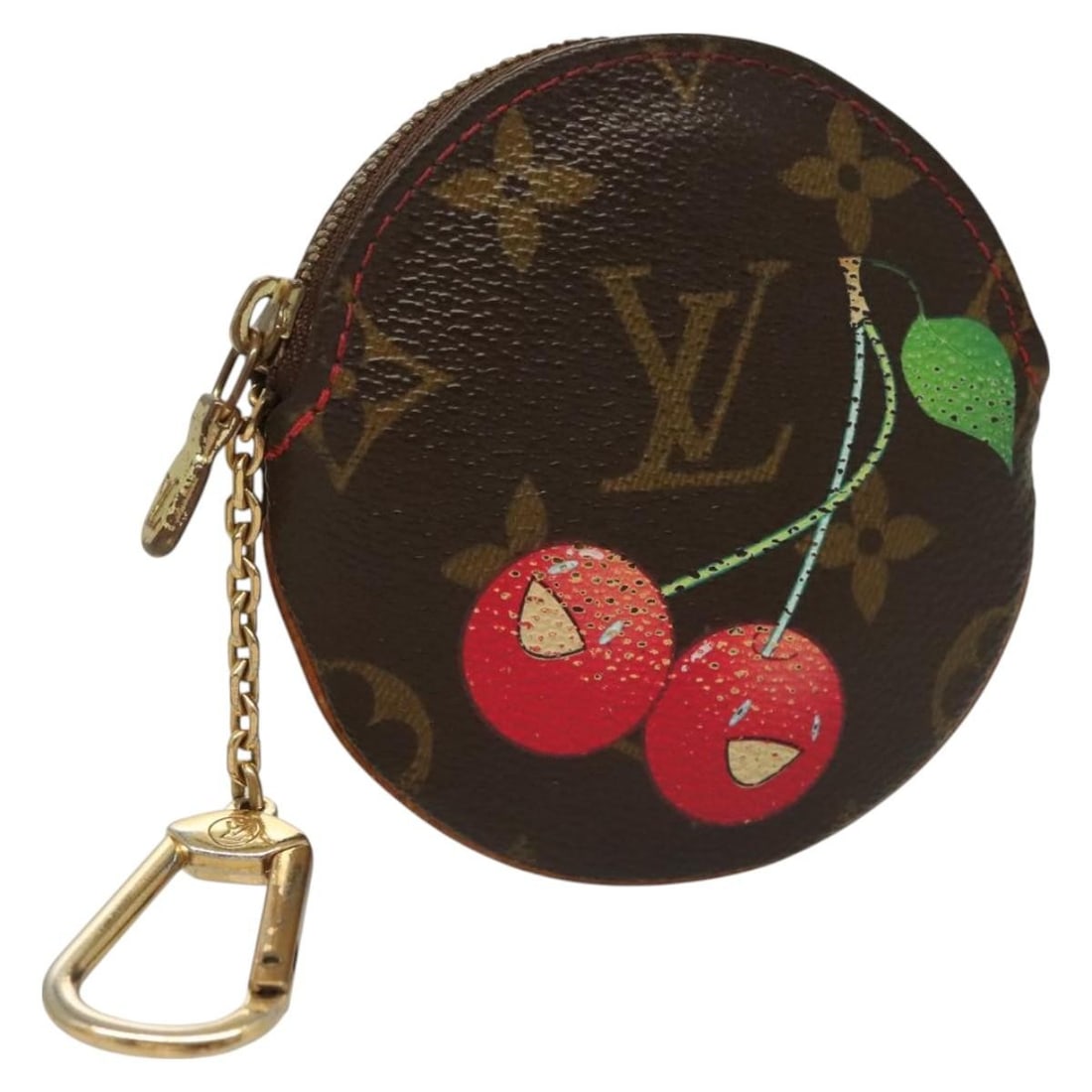 LOUIS VUITTON Monogram Cherry Blossom Coin Purse M95043 Auth: LOUIS VUITTON Monogram Cherry Blossom Coin Purse M95043 Auth This authentic LOUIS VUITTON Monogram Cherry Porte Monnaie Ron Coin Purse combines luxury with practicality, crafted from the signature Mon
