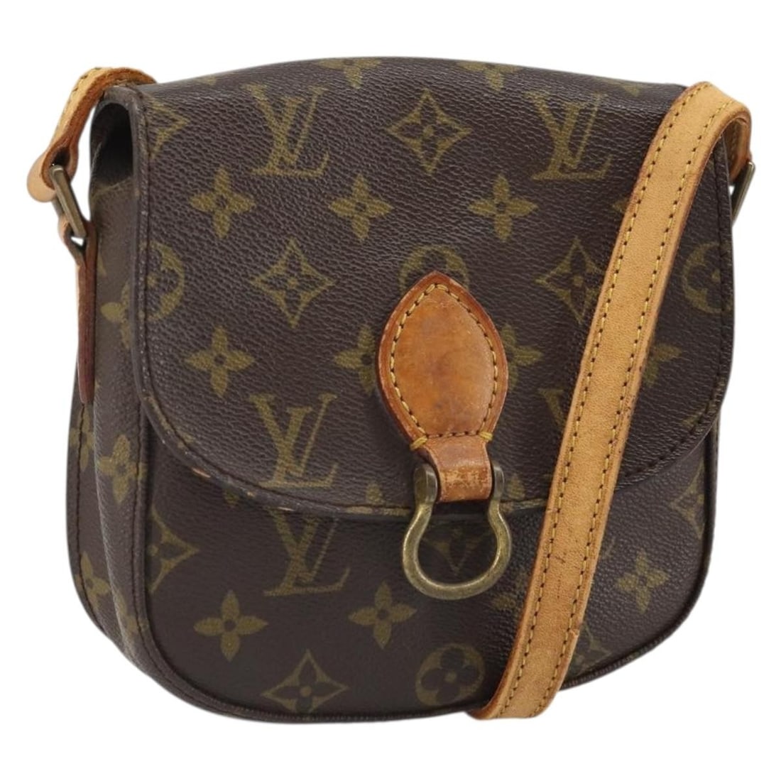 Louis Vuitton Saint Cloud PM Monogram Canvas Shoulder Bag M51244: Louis Vuitton Saint Cloud PM Monogram Canvas Shoulder Bag M51244 This Louis Vuitton Monogram Saint Cloud PM shoulder bag features the brand's signature monogram canvas exterior, crafted in France. The