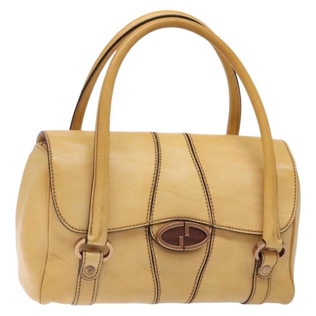 GUCCI Beige Leather Hand Bag 124245 Made in Italy (1 of 18)