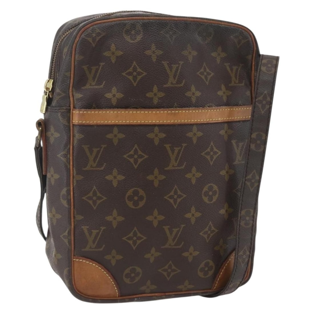 Louis Vuitton Danube MM Monogram Canvas Shoulder Bag M45264 France (1 of 18)