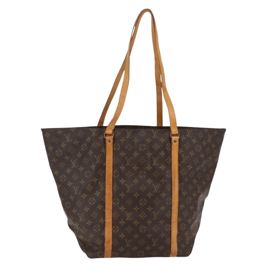 LOUIS VUITTON Monogram Sac Shopping GM Tote Bag M51110 Made in France: LOUIS VUITTON Monogram Sac Shopping GM Tote Bag M51110 Made in France This LOUIS VUITTON Monogram Sac Shopping GM Tote Bag (M51110) is a stylish accessory crafted from durable Monogram Canvas. The bag