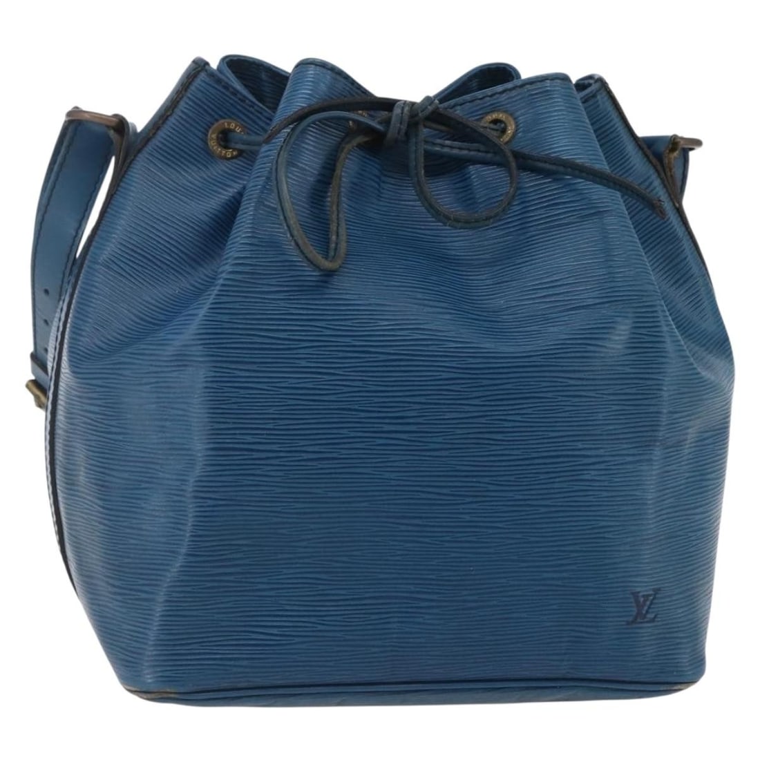 LOUIS VUITTON Epi Petit Noe Blue Shoulder Bag M44105 Auth (1 of 18)