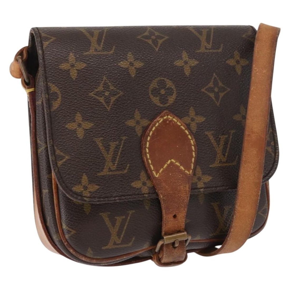 Monogram Canvas Cartouchiere PM Shoulder Bag by Louis Vuitton M51254: Monogram Canvas Cartouchiere PM Shoulder Bag by Louis Vuitton M51254 This is a Louis Vuitton Monogram Cartouchiere PM shoulder bag crafted from signature monogram canvas. The bag features an adjustabl