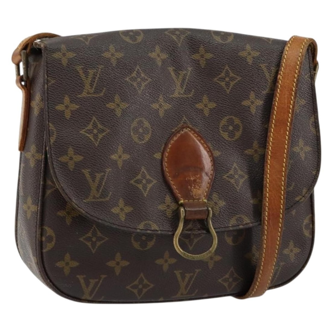 LOUIS VUITTON Monogram Saint Cloud GM Shoulder Bag M51242 Auth from France: LOUIS VUITTON Monogram Saint Cloud GM Shoulder Bag M51242 Auth from France This authentic LOUIS VUITTON Monogram Saint Cloud GM Shoulder Bag is a stylish accessory crafted from durable Monogram Canvas