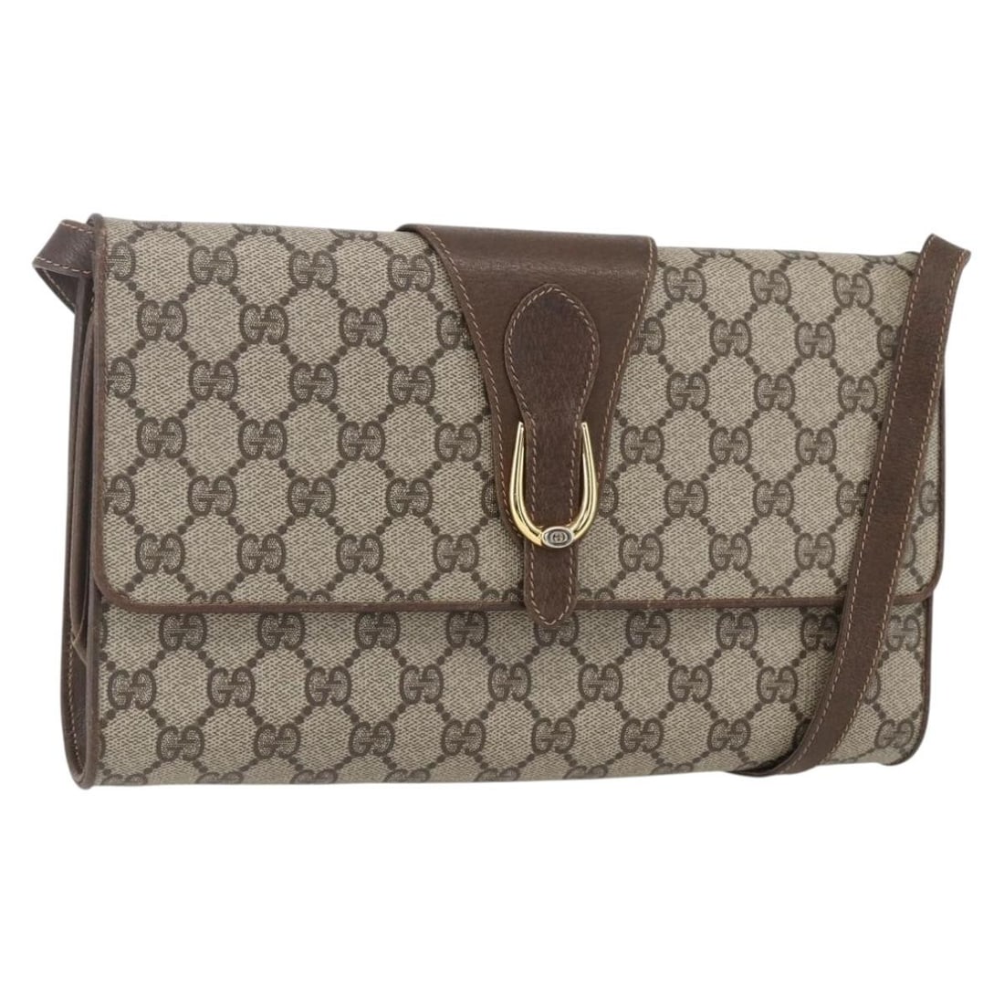 GUCCI GG Supreme Beige Gold PVC Shoulder Bag 904 02 050 Auth: GUCCI GG Supreme Beige Gold PVC Shoulder Bag 904 02 050 Auth This GUCCI GG Supreme Shoulder Bag is a stylish accessory crafted from durable PVC leather and GG canvas, featuring a chic beige and gold c