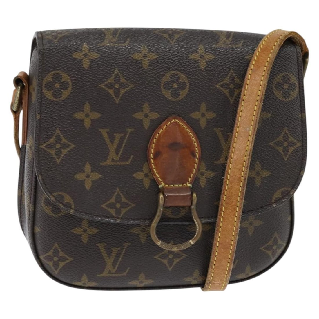 LOUIS VUITTON Monogram Saint Cloud MM Shoulder Bag M51243 Auth (1 of 18)