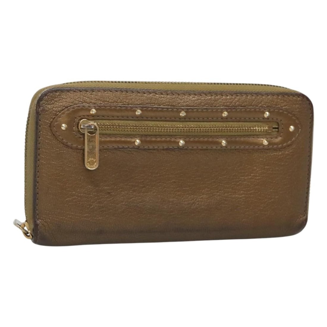 Louis Vuitton Suhari Zippy Wallet Leather Bronze M95701 Made in Spain (1 of 18)