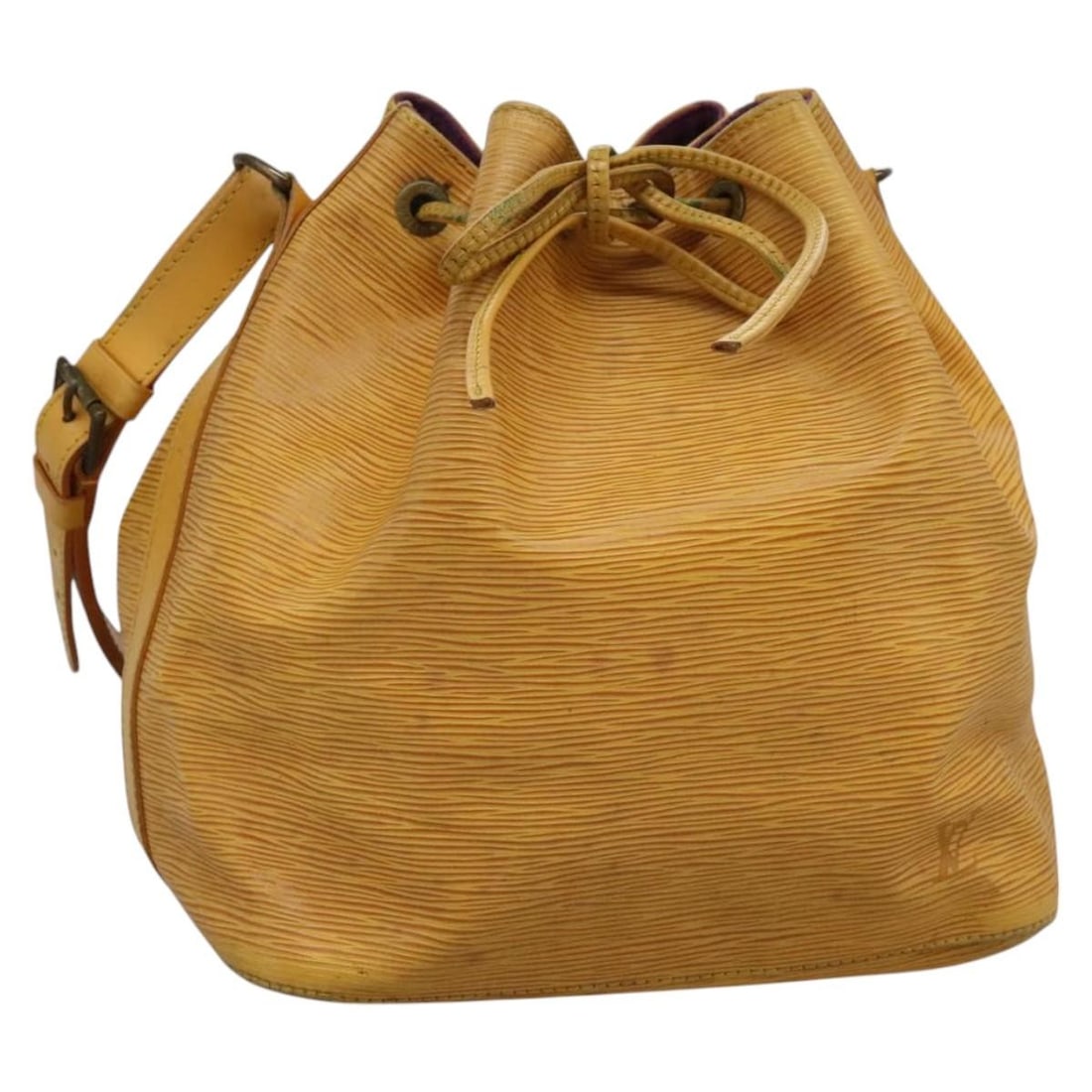 LOUIS VUITTON Epi Petit Noe Shoulder Bag Yellow M44109 Authentic (1 of 18)