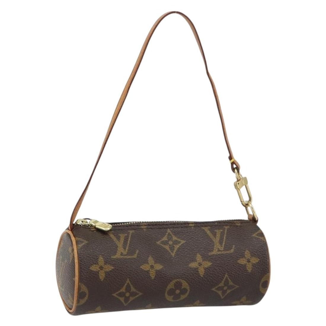 Monogram Canvas Papillon Pouch by Louis Vuitton France: Monogram Canvas Papillon Pouch by Louis Vuitton France This Louis Vuitton Monogram Papillon Pouch is crafted from signature Monogram canvas and features a classic pouch design. The pouch displays visi