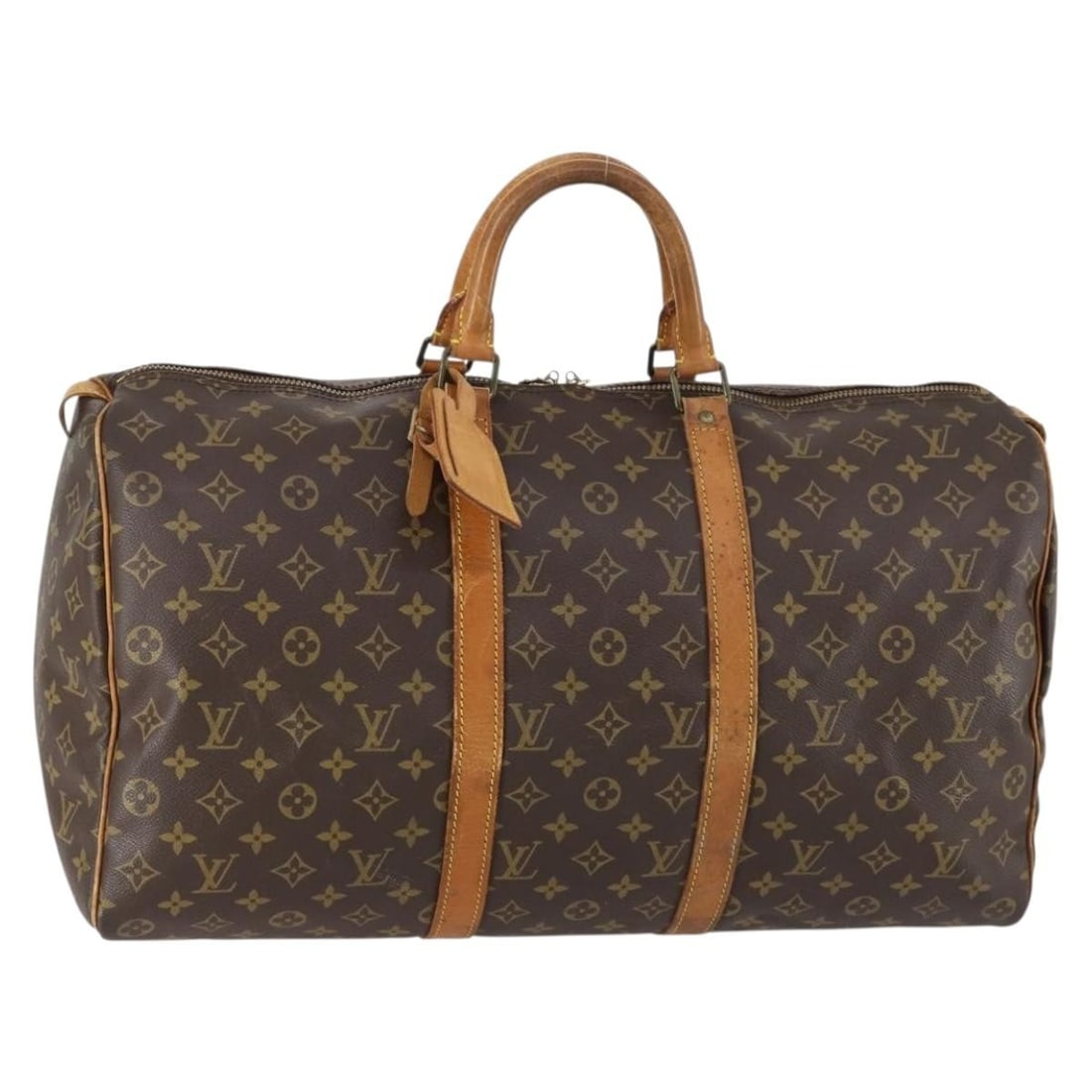 LOUIS VUITTON Monogram Keepall 50 Boston Bag M41426 Authentic (1 of 18)