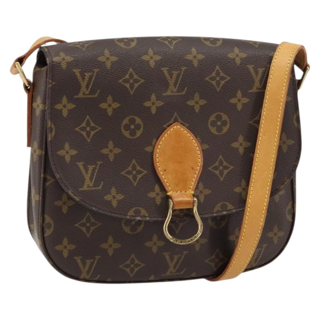 LOUIS VUITTON Monogram Saint Cloud GM Shoulder Bag M51242 Auth (1 of 18)