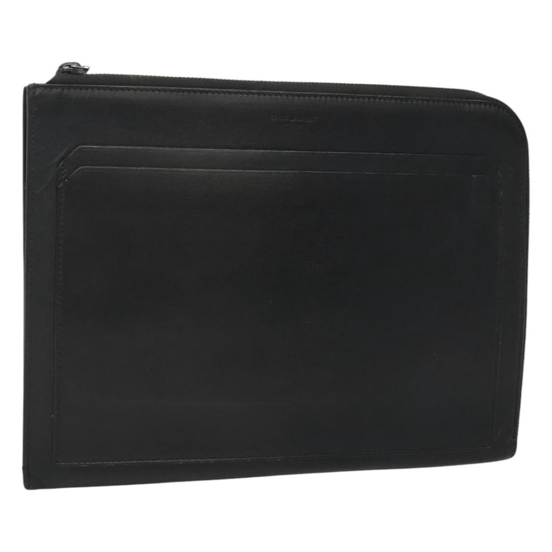 Black Leather Clutch by Saint Laurent Italy (1 of 18)