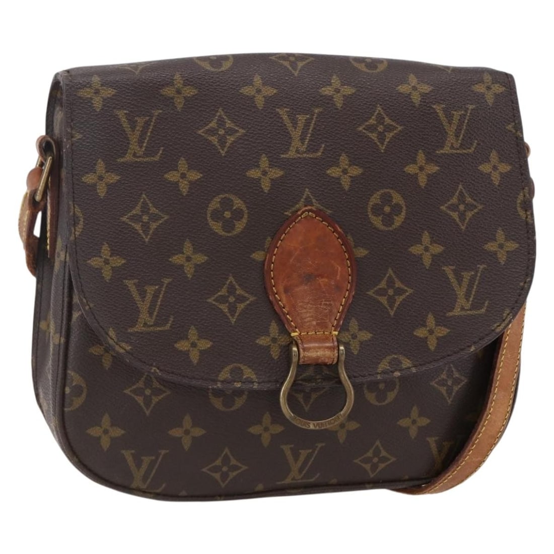 LOUIS VUITTON Monogram Saint Cloud GM Shoulder Bag M51242 Auth: LOUIS VUITTON Monogram Saint Cloud GM Shoulder Bag M51242 Auth This LOUIS VUITTON Monogram Saint Cloud GM Shoulder Bag is a classic piece crafted from durable monogram canvas, showcasing the iconic LV