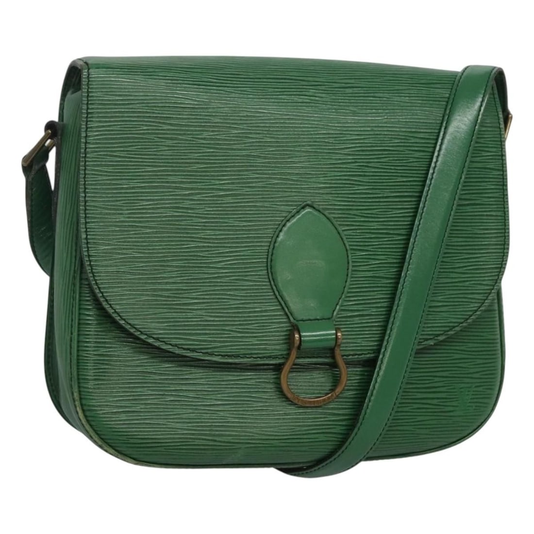 Louis Vuitton Epi Saint Cloud GM Green Shoulder Bag M52194 France (1 of 18)