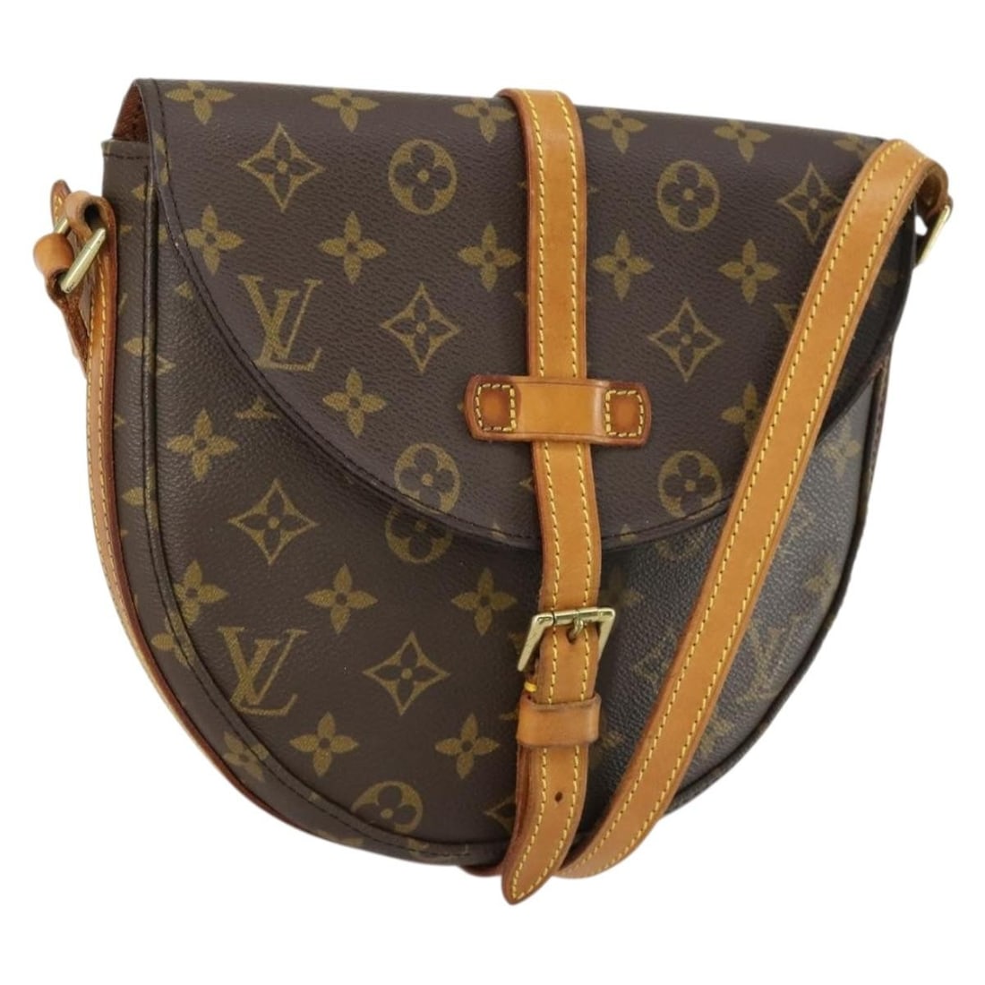 Monogram Canvas Chantilly MM Shoulder Bag by Louis Vuitton M51233: Monogram Canvas Chantilly MM Shoulder Bag by Louis Vuitton M51233 This Louis Vuitton Monogram Chantilly MM Shoulder Bag features the brand's signature monogram canvas exterior with a classic flap desi