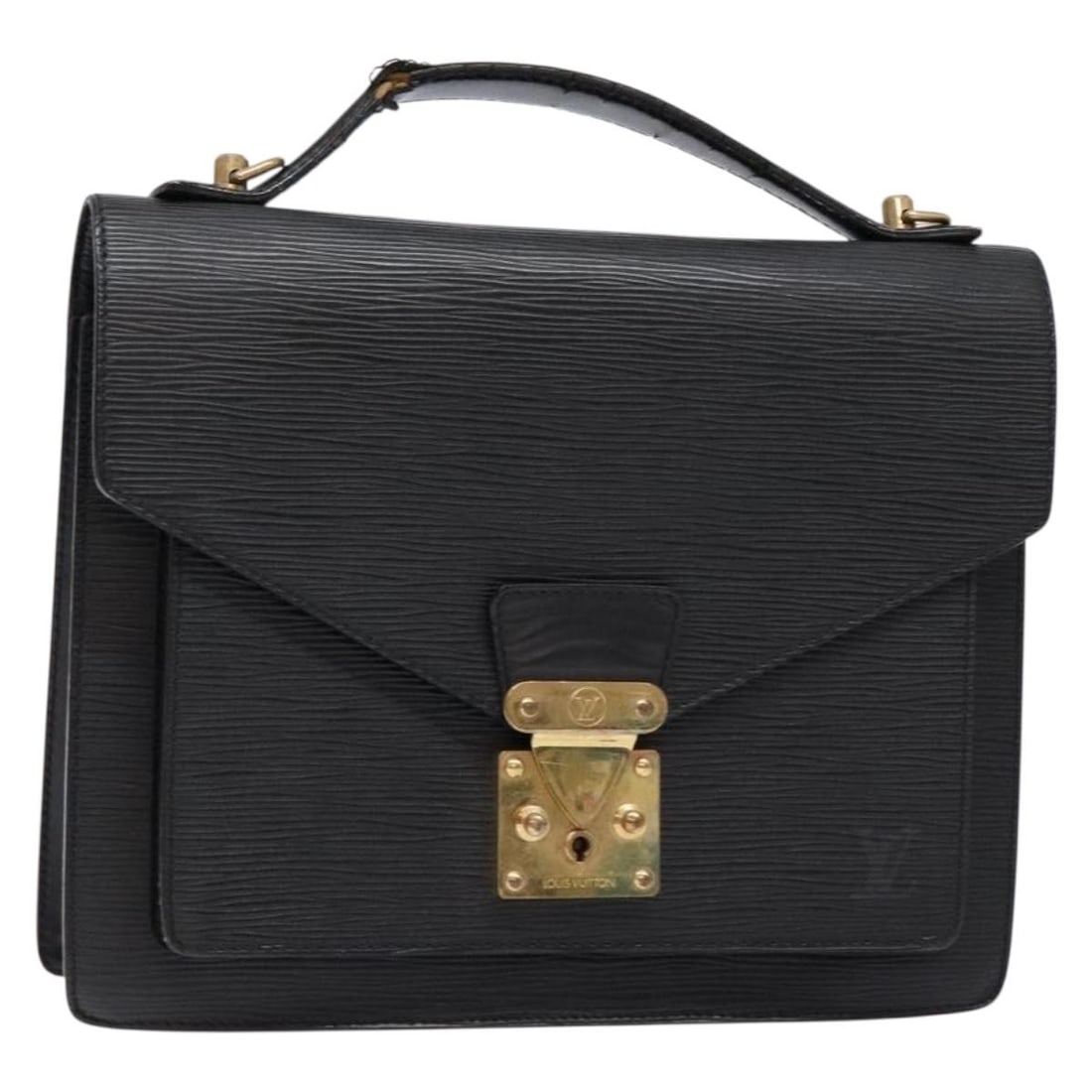 Louis Vuitton Epi Monceau 28 Hand Bag Black M52122 Auth France (1 of 18)
