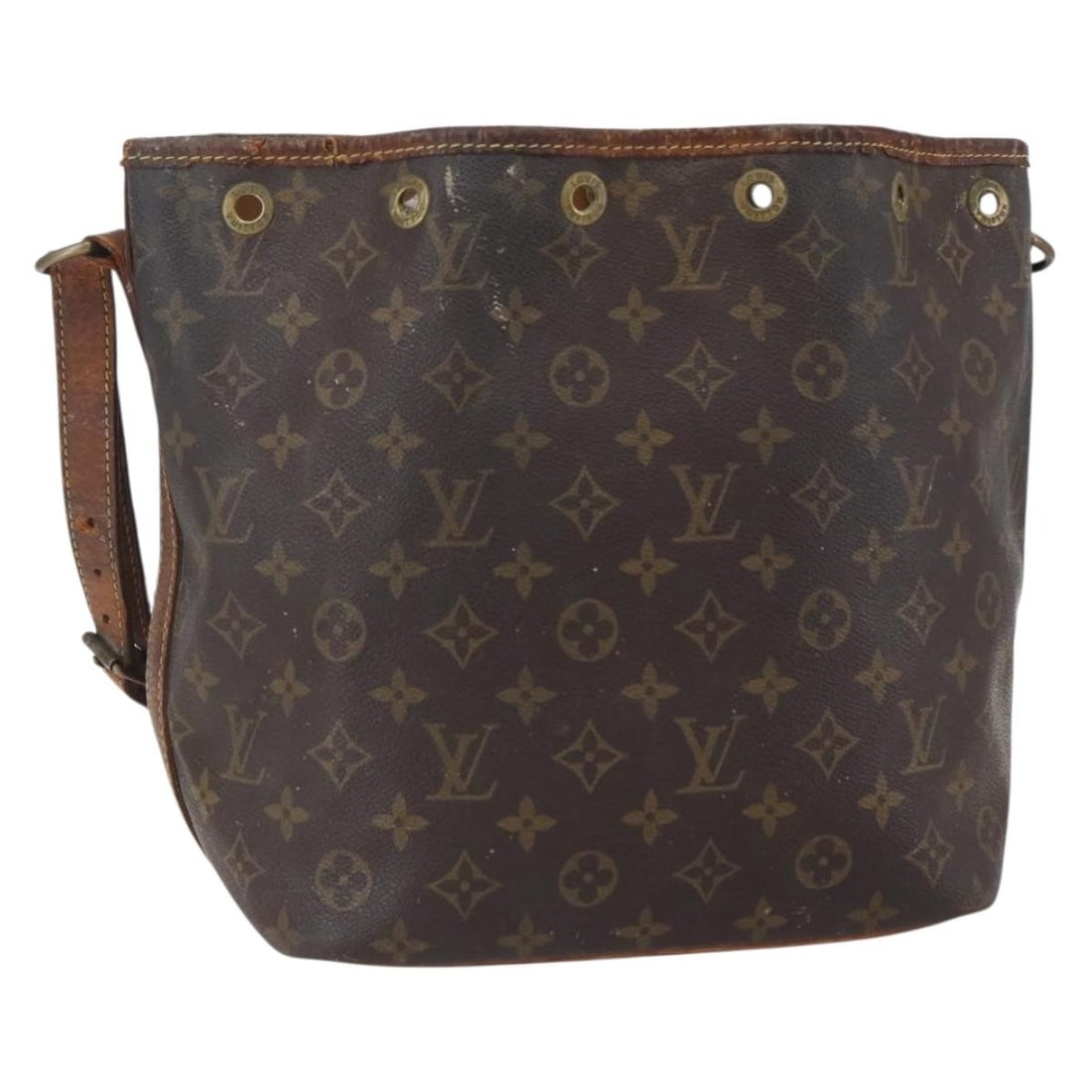 LOUIS VUITTON Monogram Petit Noe Shoulder Bag M42226 Auth France: LOUIS VUITTON Monogram Petit Noe Shoulder Bag M42226 Auth France This authentic Louis Vuitton Monogram Petit Noe Shoulder Bag (M42226) showcases a timeless design crafted from durable Monogram Canvas.