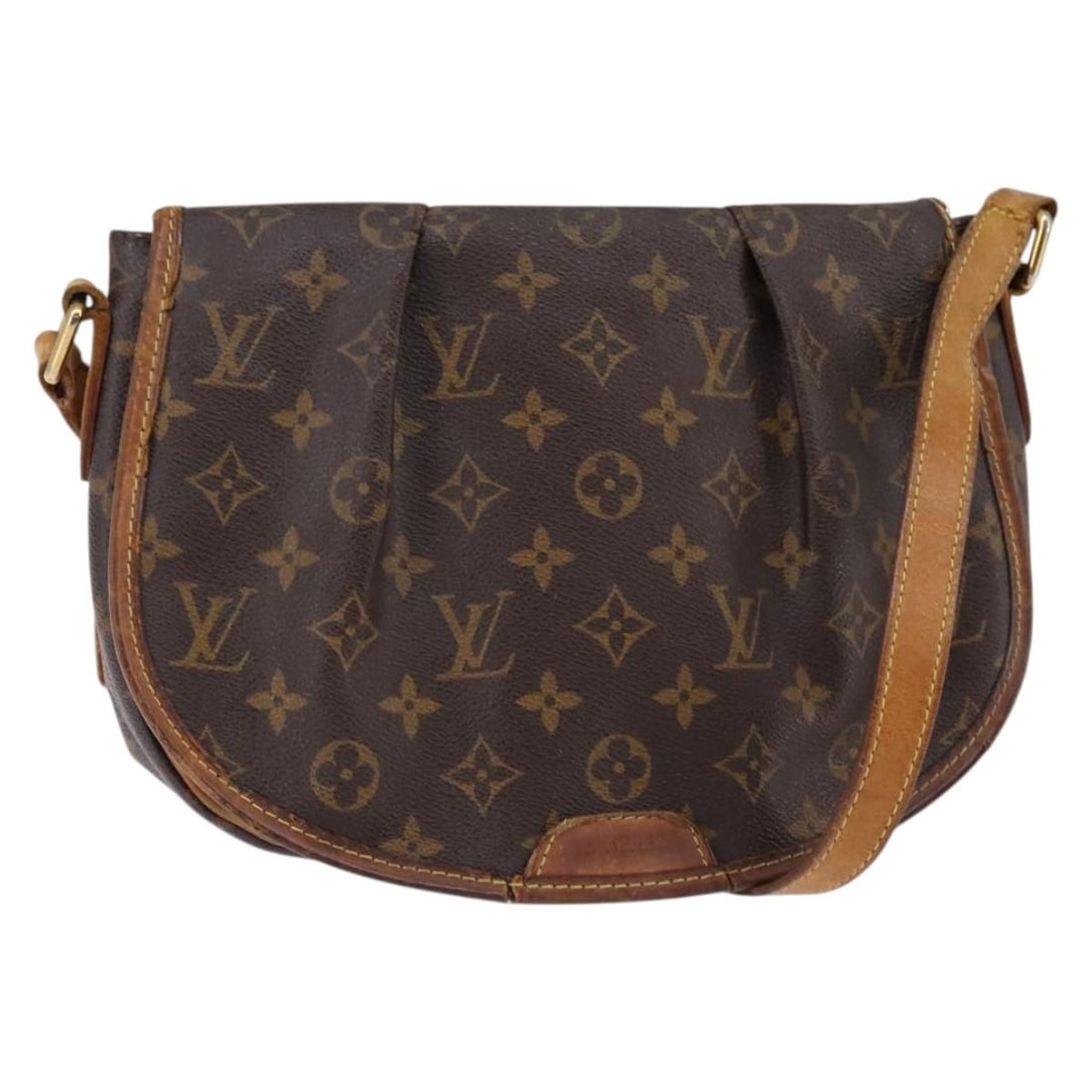 LOUIS VUITTON Monogram Menilmontant PM Shoulder Bag M40474 Authentic: LOUIS VUITTON Monogram Menilmontant PM Shoulder Bag M40474 Authentic Introducing the LOUIS VUITTON Monogram Menilmontant PM Shoulder Bag, a stylish accessory crafted from premium Monogram Canvas. This