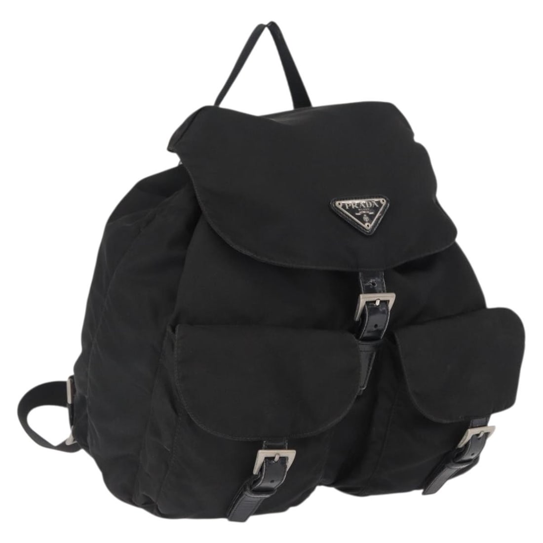 Black Nylon Backpack by PRADA with Silver Accents (1 of 18)
