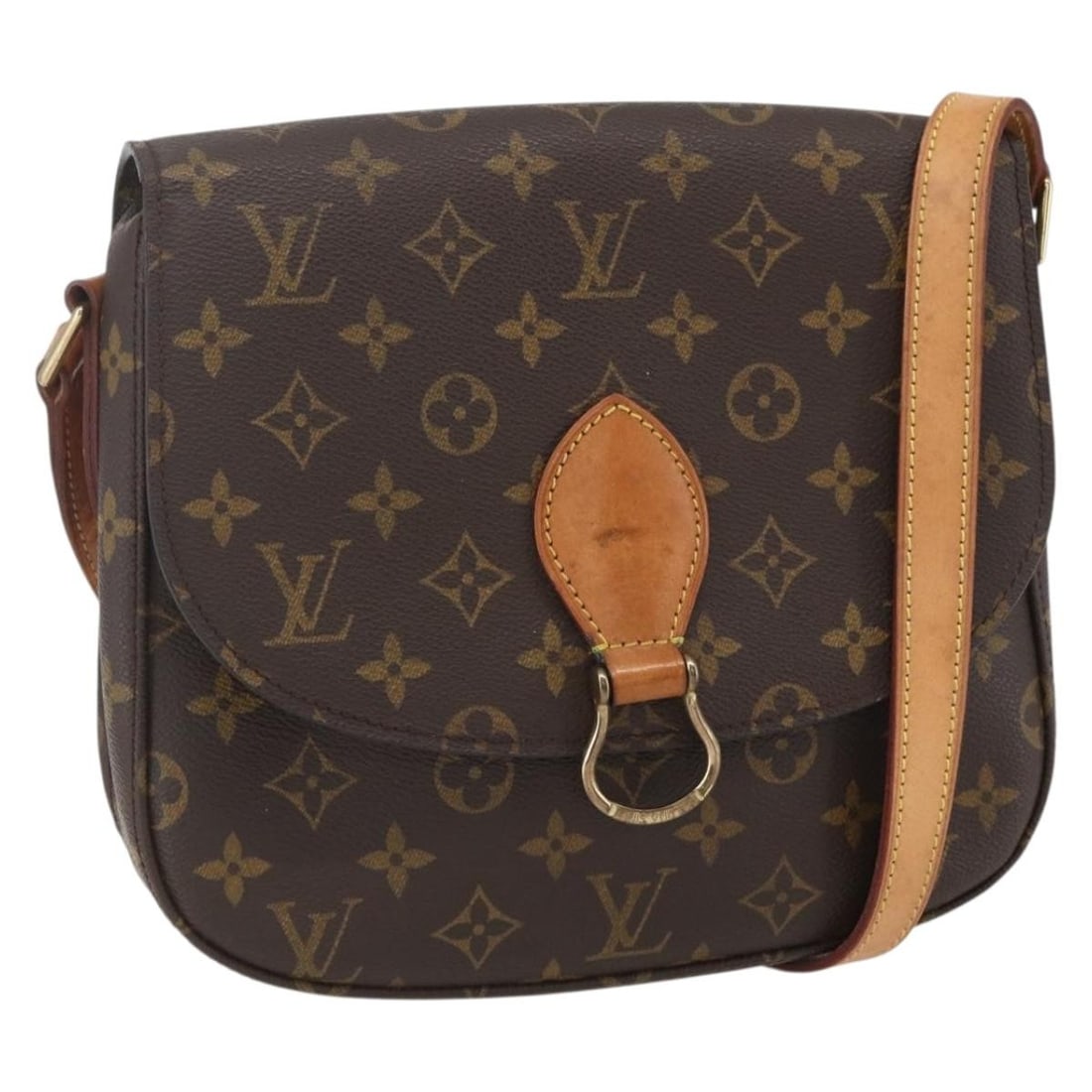 LOUIS VUITTON Monogram Saint Cloud GM Shoulder Bag M51242 Authentic France: LOUIS VUITTON Monogram Saint Cloud GM Shoulder Bag M51242 Authentic France Introducing the LOUIS VUITTON Monogram Saint Cloud GM Shoulder Bag, a sophisticated accessory crafted from iconic Monogram Ca