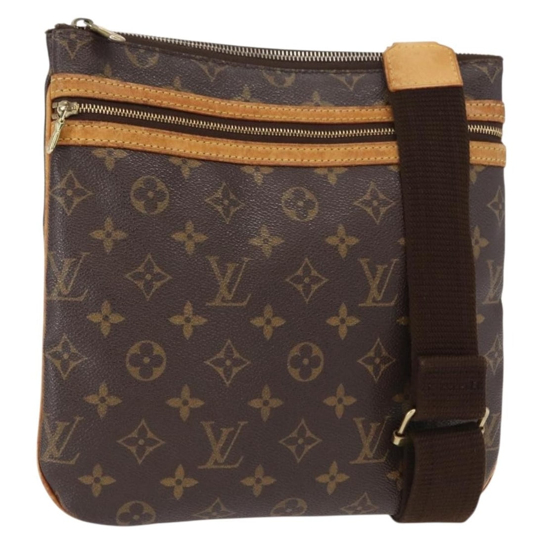 LOUIS VUITTON Monogram Pochette Bosphore Shoulder Bag M40044 Auth MI0095 (1 of 18)