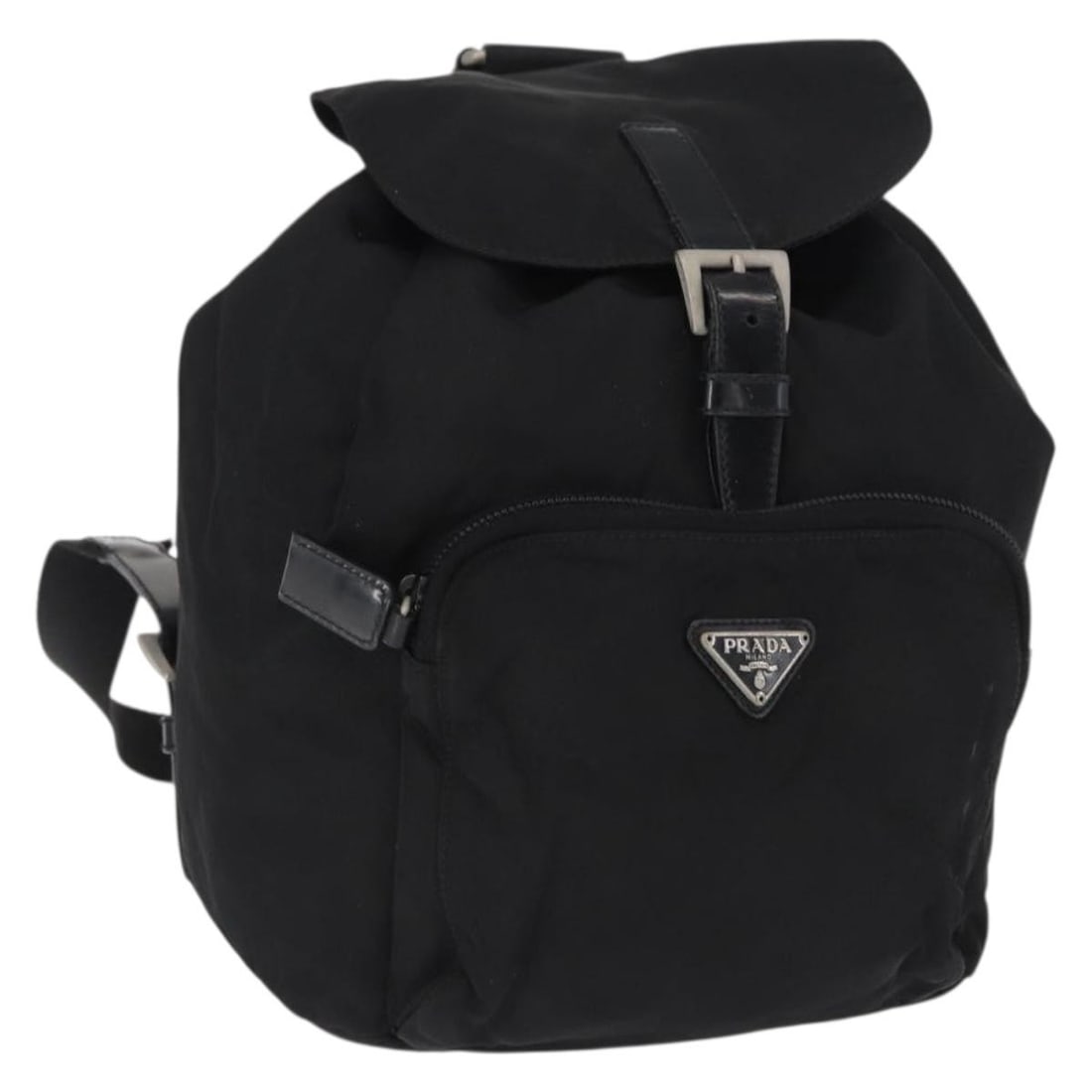 Black Nylon Backpack from PRADA with Silver Accents (1 of 18)