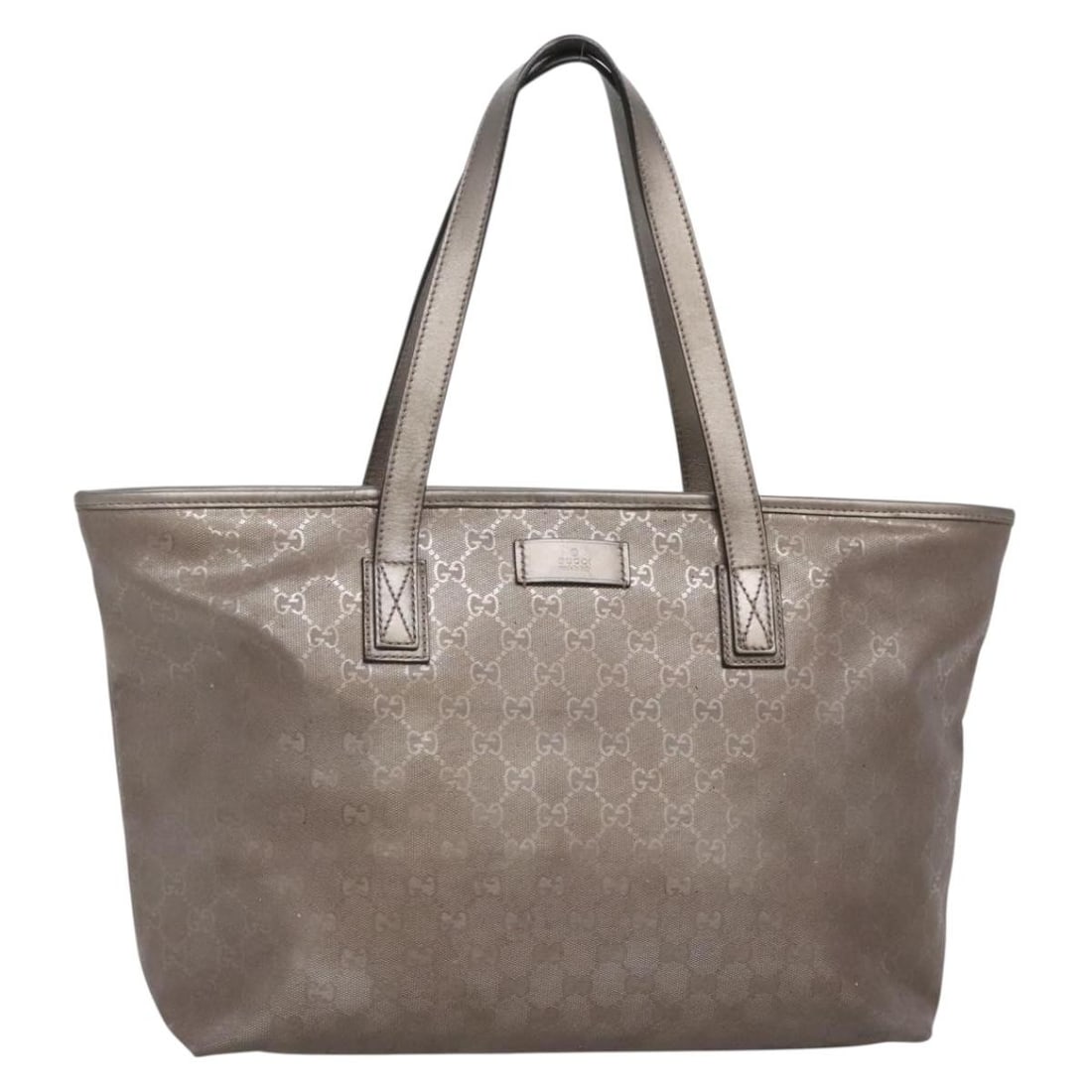 GUCCI GG Implementation Tote Bag Pink Silver PVC 211137 Authentic (1 of 18)