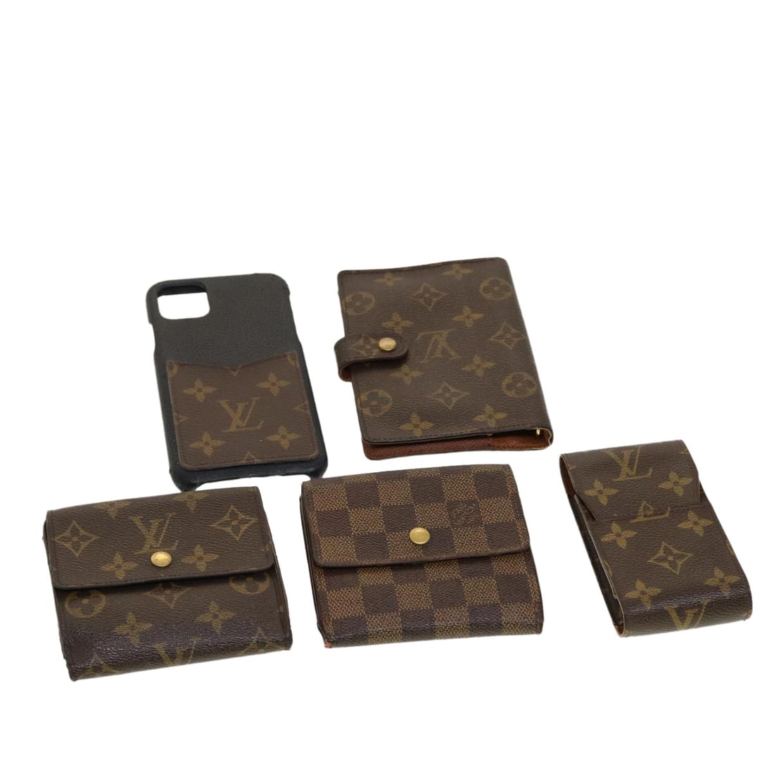 Louis Vuitton Monogram Day Planner Cover iPhone Case Wallet Set of 5 Authentic: Louis Vuitton Monogram Day Planner Cover iPhone Case Wallet Set of 5 Authentic This Louis Vuitton Monogram Day Planner Cover iPhone Case Wallet 5Set is crafted from durable Monogram Canvas, showcasing