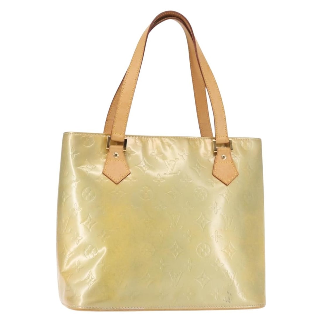 Louis Vuitton Monogram Vernis Houston Hand Bag Gris M91053 Patent Leather (1 of 18)