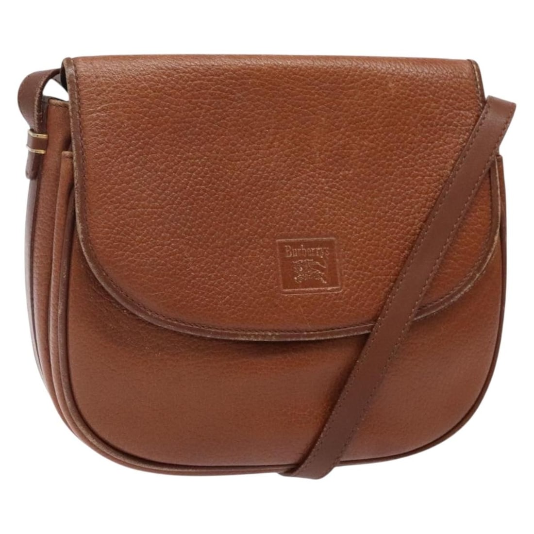 Burberrys Brown Gold Leather Shoulder Bag Adjustable Strap (1 of 18)