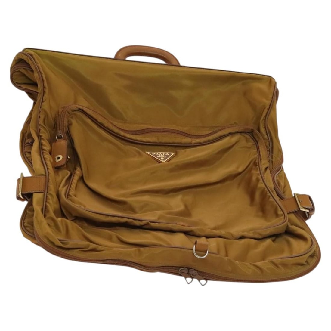 PRADA Beige Nylon Garment Cover Made in Italy: PRADA Beige Nylon Garment Cover Made in Italy This authentic PRADA Garment Cover is crafted from durable nylon in a classic beige color, reflecting the brand's commitment to quality and style. Measuri