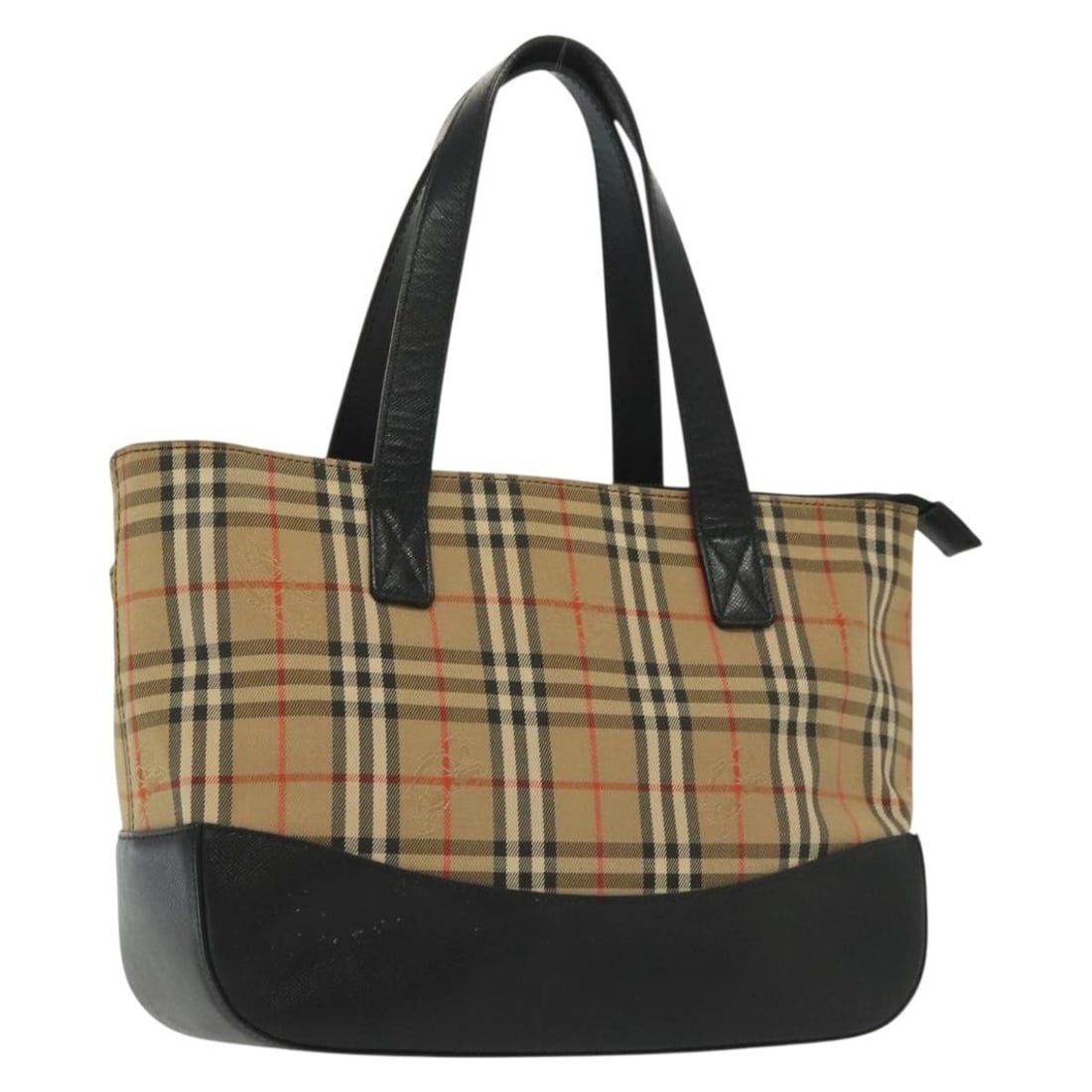 Burberry Nova Check Beige Gold Canvas Hand Bag Auth 137517: Burberry Nova Check Beige Gold Canvas Hand Bag Auth 137517 This Burberry Nova Check Hand Bag is a stylish accessory crafted from durable canvas in a sophisticated beige and gold color scheme. The bag