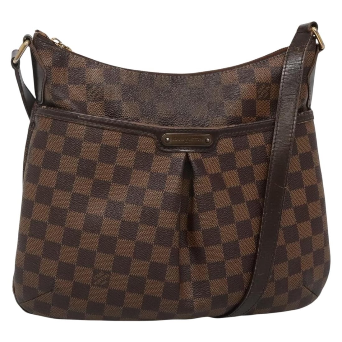 Louis Vuitton Bloomsbury PM Damier Ebene Canvas Shoulder Bag N42251 France: Louis Vuitton Bloomsbury PM Damier Ebene Canvas Shoulder Bag N42251 France This Louis Vuitton Damier Ebene Bloomsbury PM shoulder bag features the iconic Damier Ebene canvas exterior in a classic brow