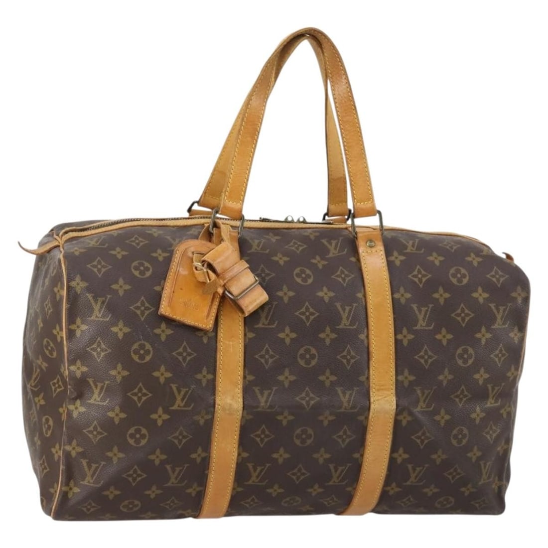 LOUIS VUITTON Monogram Sac Souple 45 Boston Bag M41624 Authentic (1 of 18)