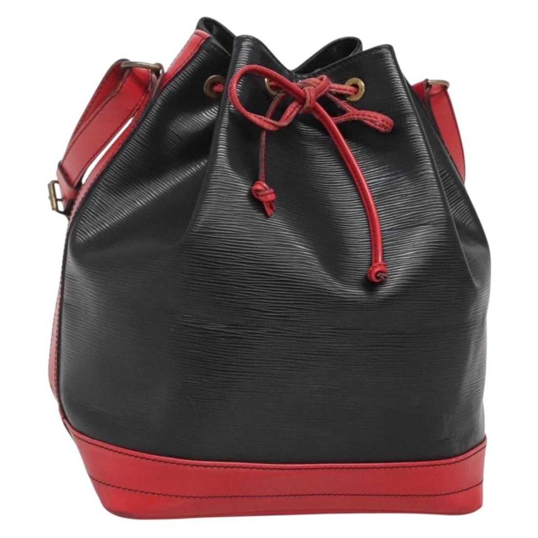 LOUIS VUITTON Epi Noe Bicolor Shoulder Bag Black Red M44017 Auth (1 of 18)