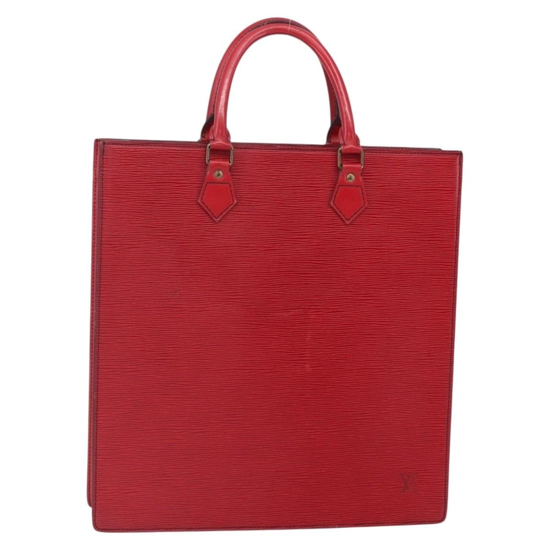 LOUIS VUITTON Epi Sac Plat PM Red Hand Bag M5274E Authentic (1 of 18)