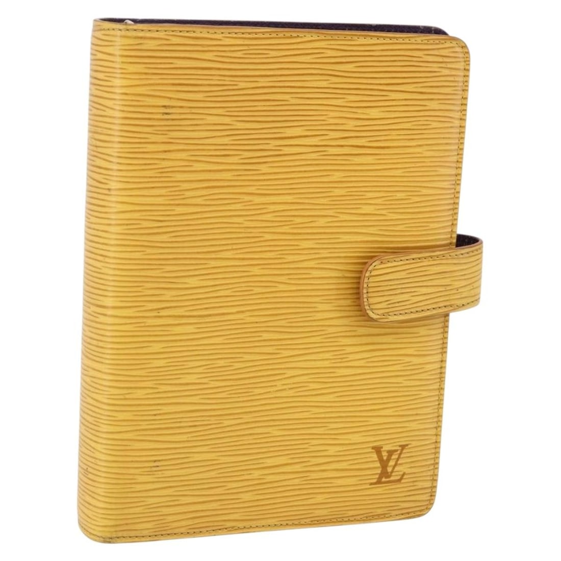 LOUIS VUITTON Epi Leather Yellow Agenda MM Day Planner Cover R20049 (1 of 18)