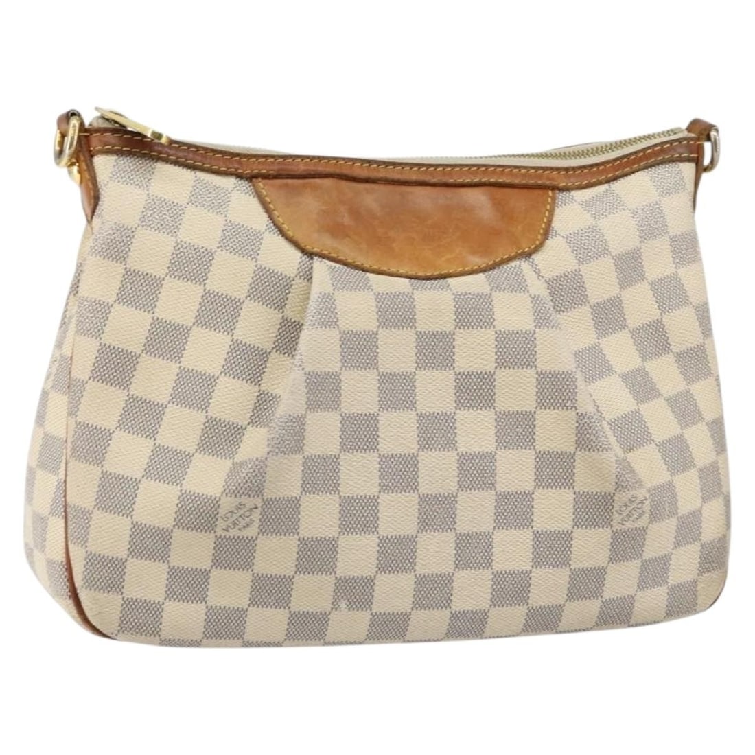 LOUIS VUITTON Damier Azur Siracusa PM Shoulder Bag N41113: LOUIS VUITTON Damier Azur Siracusa PM Shoulder Bag N41113 This exquisite LOUIS VUITTON Damier Azur Siracusa PM Shoulder Bag is a stylish and practical accessory. Crafted in France from durable Damier