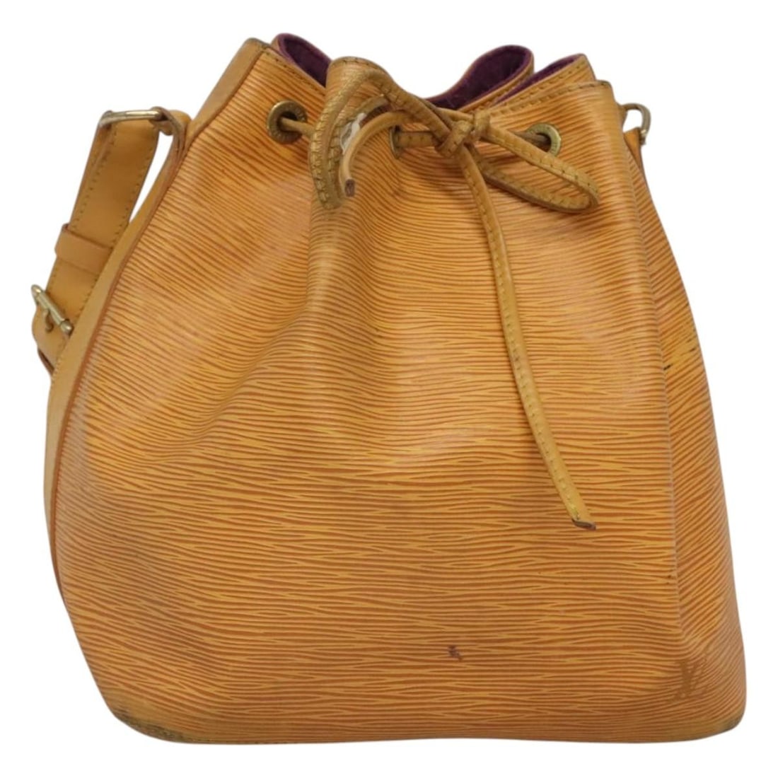 LOUIS VUITTON Epi Petit Noe Yellow Shoulder Bag M44109 Auth (1 of 18)