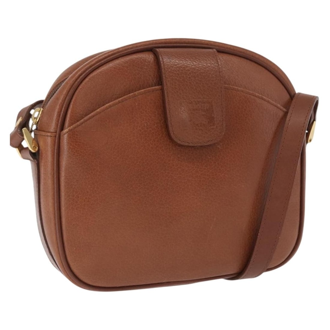 Brown Leather Burberrys Shoulder Bag with Gold Details (1 of 18)