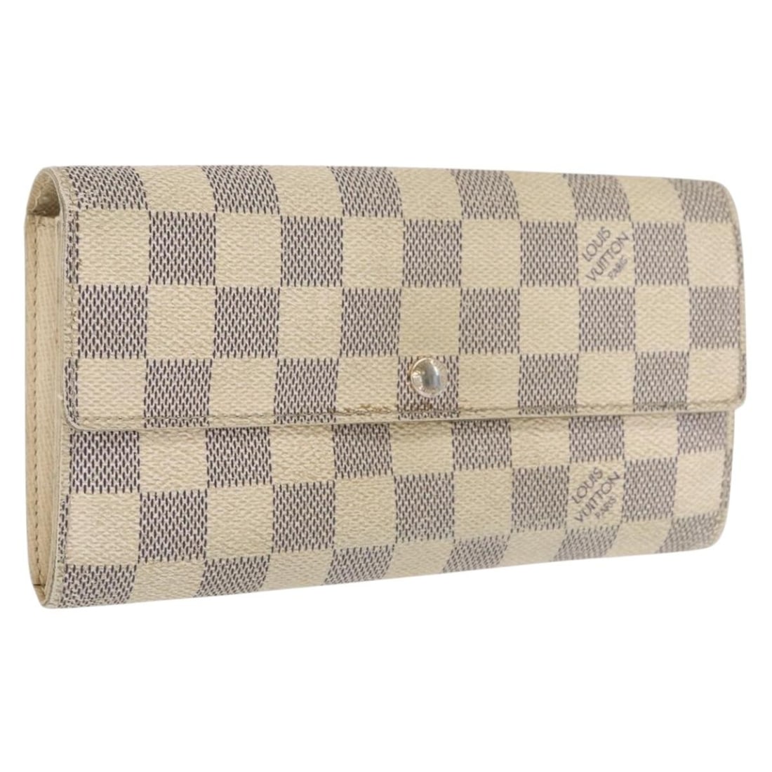 Louis Vuitton Damier Azur Sarah Long Wallet N61735 Canvas French Design: Louis Vuitton Damier Azur Sarah Long Wallet N61735 Canvas French Design This Louis Vuitton Sarah long wallet features the iconic Damier Azur canvas and is crafted in France. It offers a classic and sp
