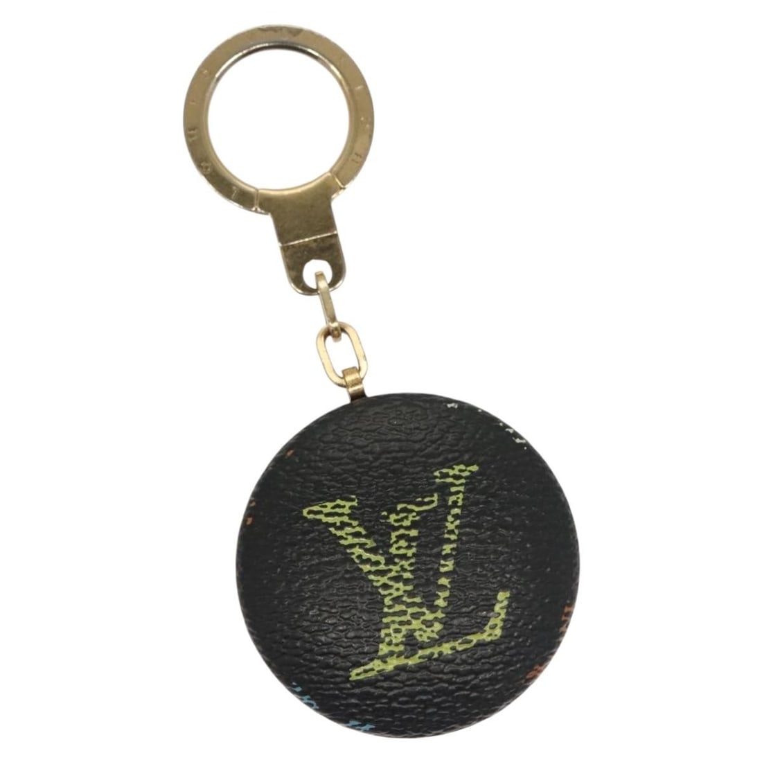 LOUIS VUITTON Monogram Multicolor Astropill Key Holder Black M51912 Auth (1 of 5)